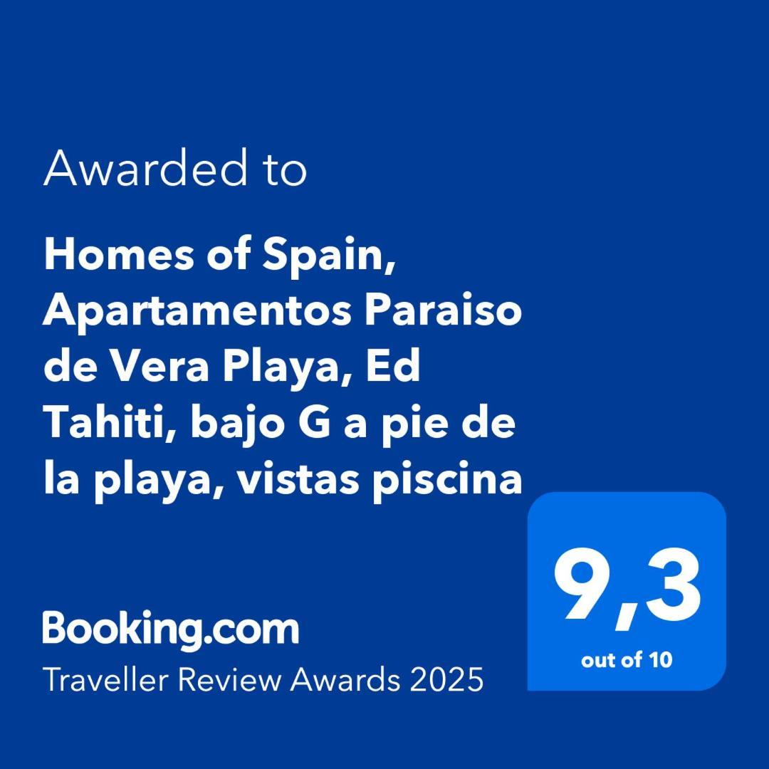 Homes Of Spain, Apartamentos Paraiso De Vera Playa, Ed Tahiti, Bajo G A Pie De La Playa, Vistas Piscina Εξωτερικό φωτογραφία